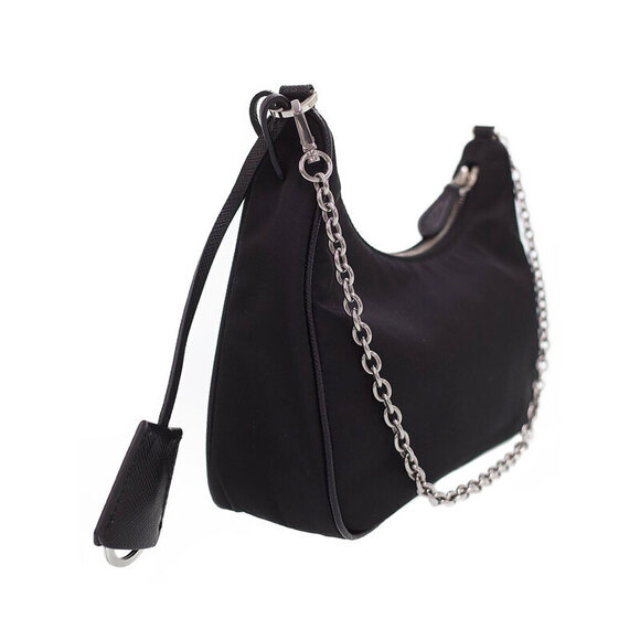 Prada Handbags - Prada Saffiano Shoulder ReEdition Leather Chain Bag 2005